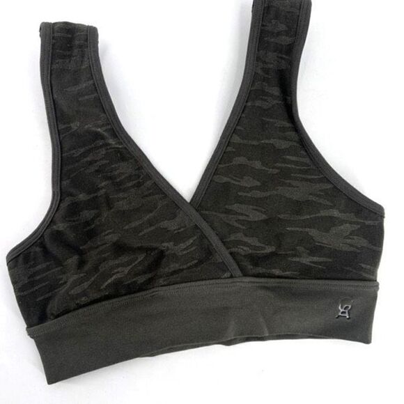 NWT Good American Women's Active Intimate Bikini Set Sports Bra Camouflage Small - Picture 9 of 14